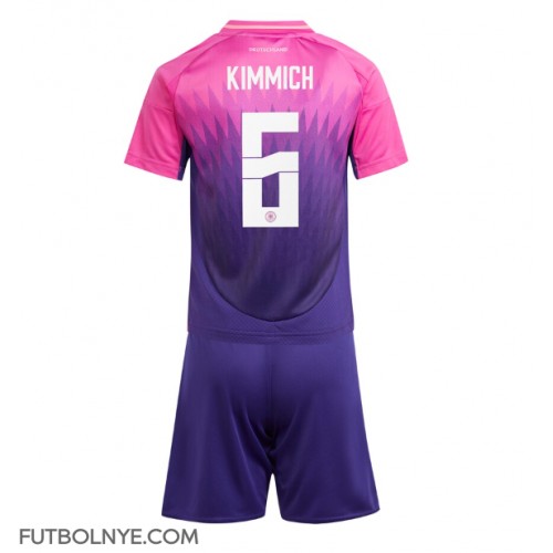 Camiseta Alemania Joshua Kimmich #6 Visitante Equipación para niños Eurocopa 2024 manga corta (+ pantalones cortos)